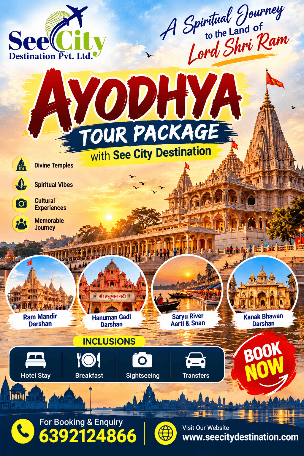 Ayodhya Tour Package with See City Destination: A Memorable Journey Through Three Spiritual Cities