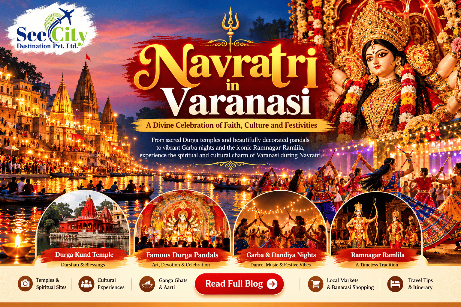 Navratri in Varanasi: A Complete Guide to Durga Temples, Pandals, Garba Nights and Ramnagar Ramlila