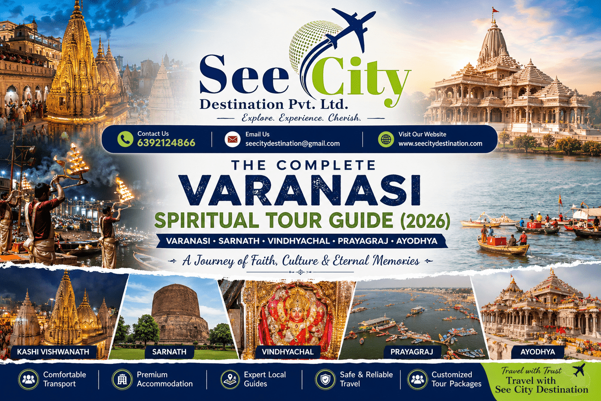 The Complete Varanasi Spiritual Tour Guide (2026) | Kashi, Sarnath, Prayagraj & Ayodhya