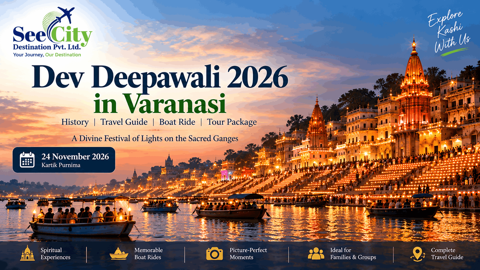 Dev Deepawali 2026 in Varanasi: History, Boat Ride, Travel Guide & Best 2 Nights 3 Days Tour Package